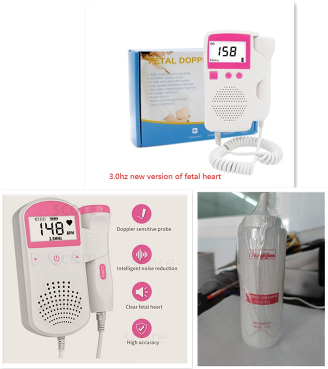 Home Use Fetal Heart Rate Monitor - Pregnancy Essential for Detecting Baby Fetal Heart Sound and Rate