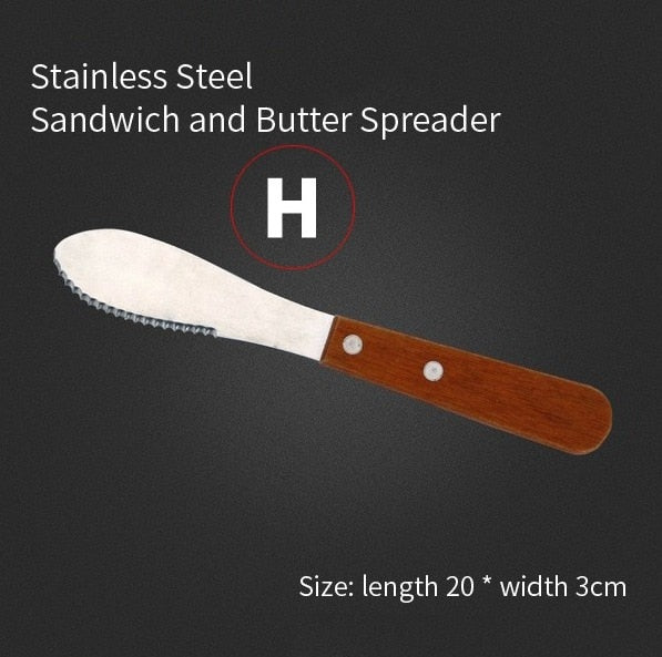 Leeseph Stainless Steel Dough Cutter, Steak Shovel & Pizza Salad Scraper - Kitchen Baking Tools