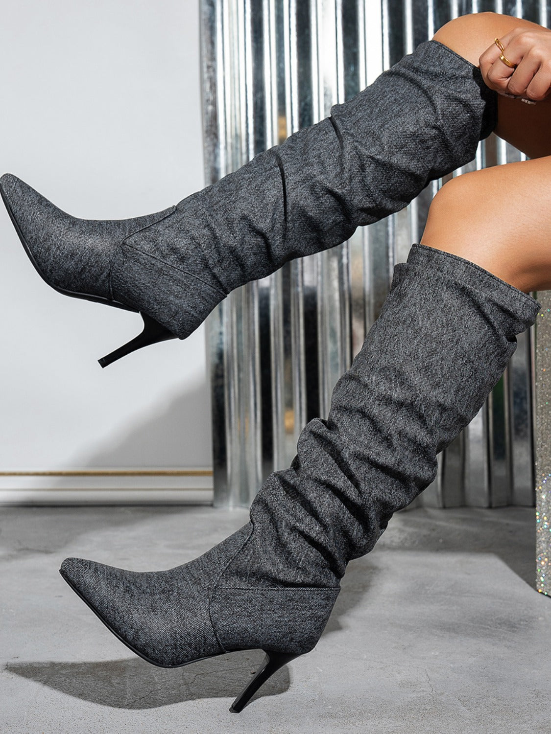 Stylish Pointed Toe Stiletto High - heel Boots for Fashion - Forward Individuals