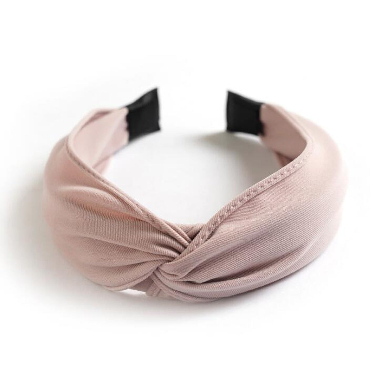 Stylish Women's Solid Polyester Hairband - Classic Hair Accessory for Girls