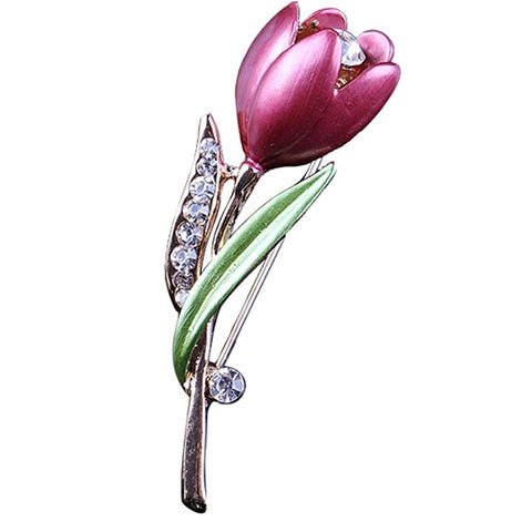 Exquisite Alloy Crystal Women's Animal-Shaped Brooch by Xingyunday