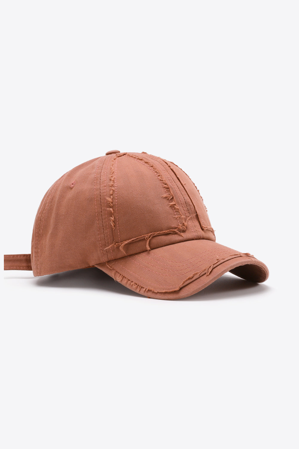 Fashionable Distressed Style Adjustable Cotton Baseball Cap for Everyday Wear