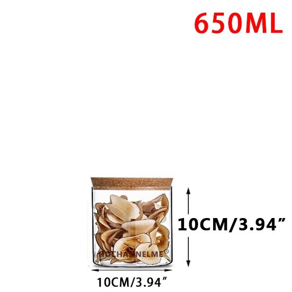 Wholesale Modern Glass Cookie, Candy, Spice, and Condiment Storage Jars with Lids for Kitchen Organization
