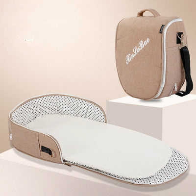Portable and Removable Folding Baby Crib with Mammy Bag for Infants