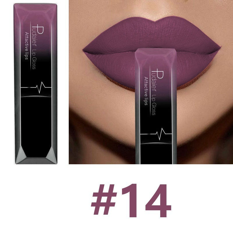 Long - lasting Waterproof Matte Lipstick with 21 Color Options