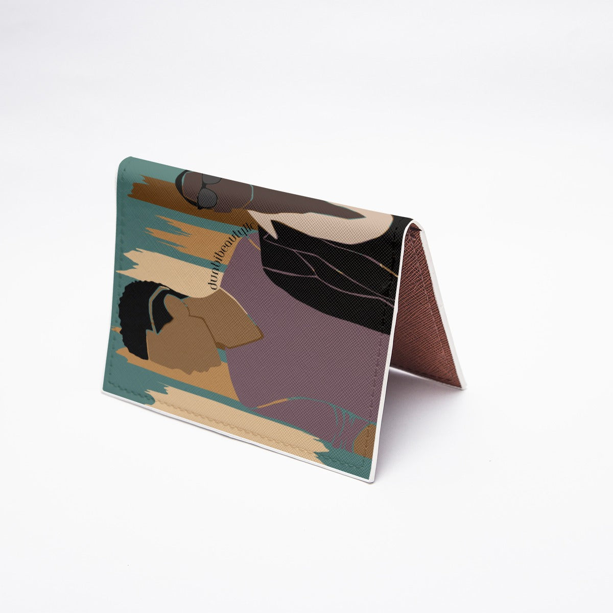 High - Quality Black PU Card Bag for Men, Featuring Music - Inspired Sophistication and Youthful Style (Designed by Dunbi)