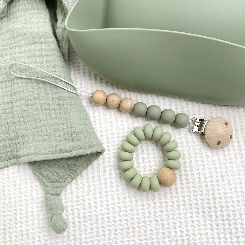 Adorable Solid - Color Cotton Baby Comfort Blanket Set