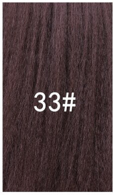 Lydia 16-Inch Synthetic Kinky Straight Ponytail Hair Extension with Curly Tail and Drawstring