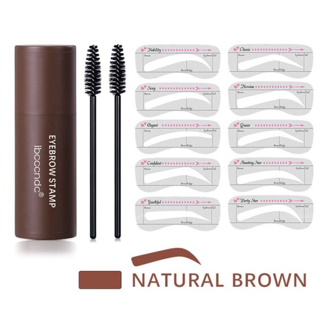High - Quality One - Step Eyebrow Makeup Stamp Kit with Three Color Options