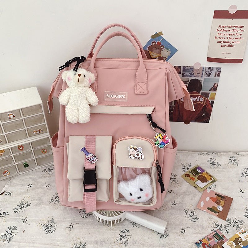 Wholesale Fashionable Multicolor Large-Capacity Geometric Backpack for Women