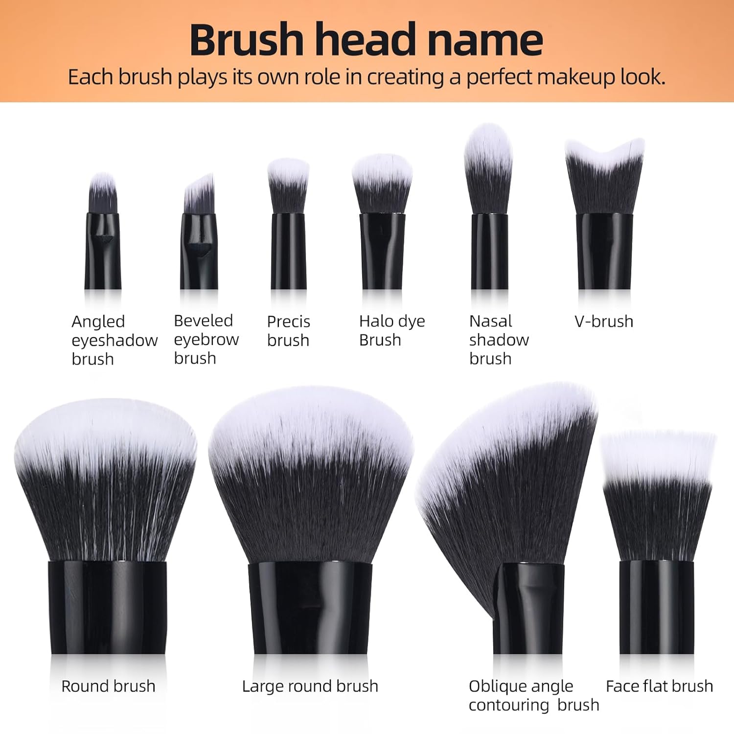 Luxury 10 - Piece Makeup Brush Set for All Your Cosmetic Needs