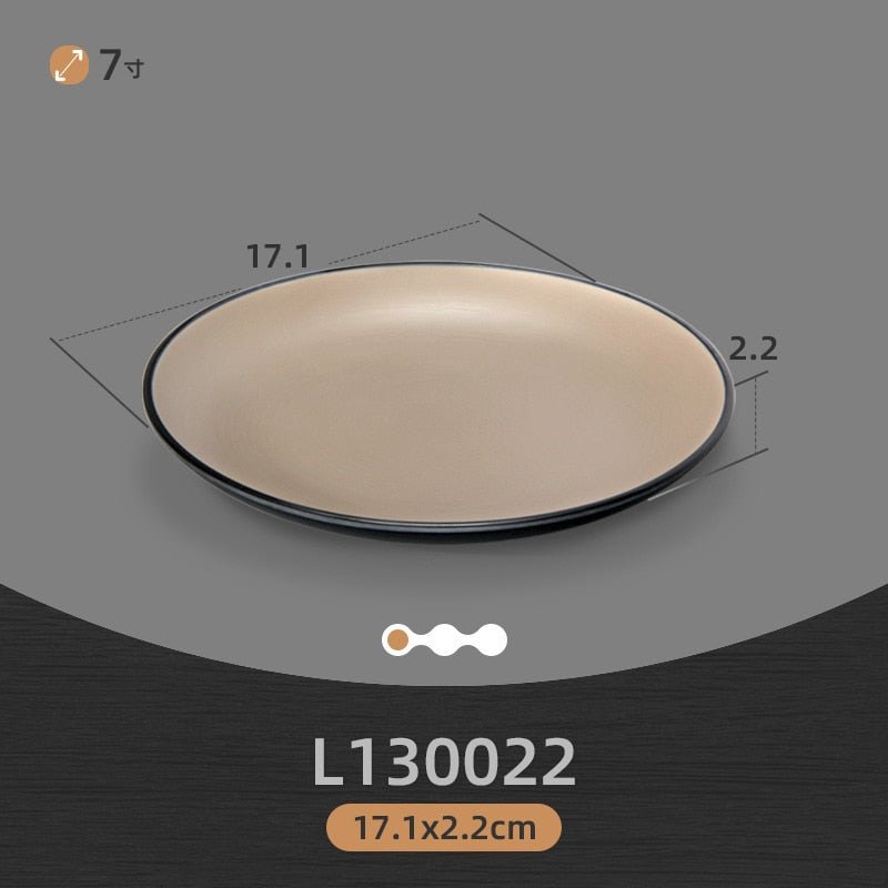 Eco-Friendly Korean Melamine Dinnerware and Flatware Set for Western-style Kitchen