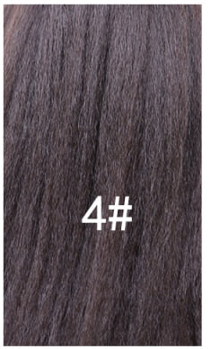 Lydia 16-Inch Synthetic Kinky Straight Ponytail Hair Extension with Curly Tail and Drawstring