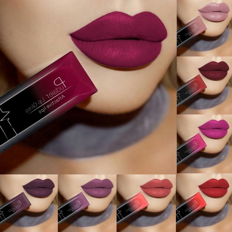 Long - lasting Waterproof Matte Lipstick with 21 Color Options