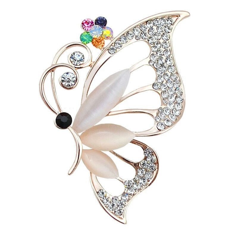 Exquisite Alloy Crystal Women's Animal-Shaped Brooch by Xingyunday