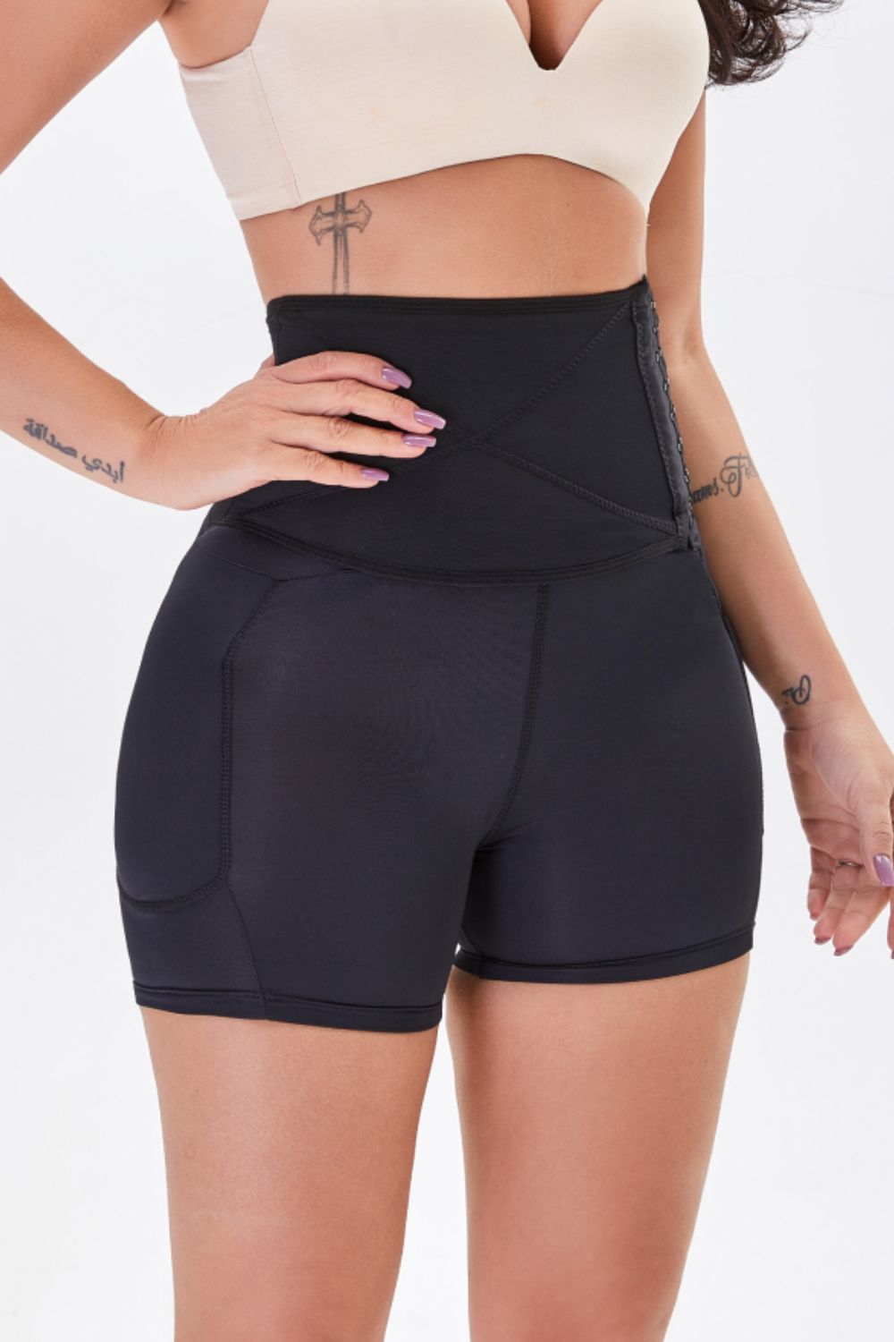 Full-Size, Minimalist Hip Lifting and Shaping Stretch Shorts