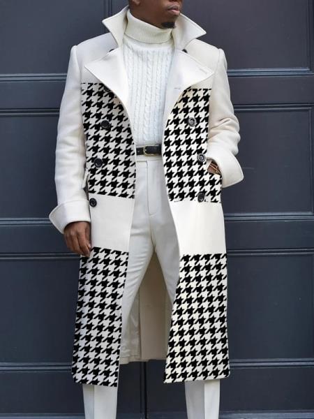 Stylish Men's Long Fashion Trench Coat for Trendy Looks
