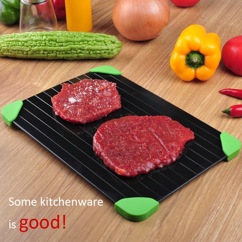 High - Efficiency Fast Defrosting Tray: A Must - Have Kitchen Gadget for Quick Thawing of Frozen Food like Meat, Fruit and More
