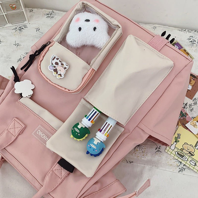 Wholesale Fashionable Multicolor Large-Capacity Geometric Backpack for Women