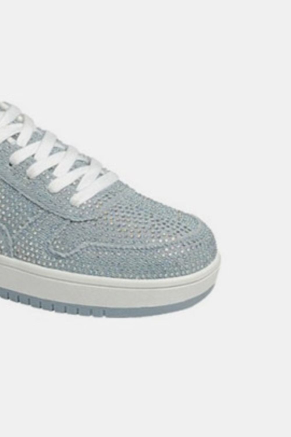 Stylish Forever Link Women's Rhinestone-Adorned Platform Flat Sneakers for Casual Wear