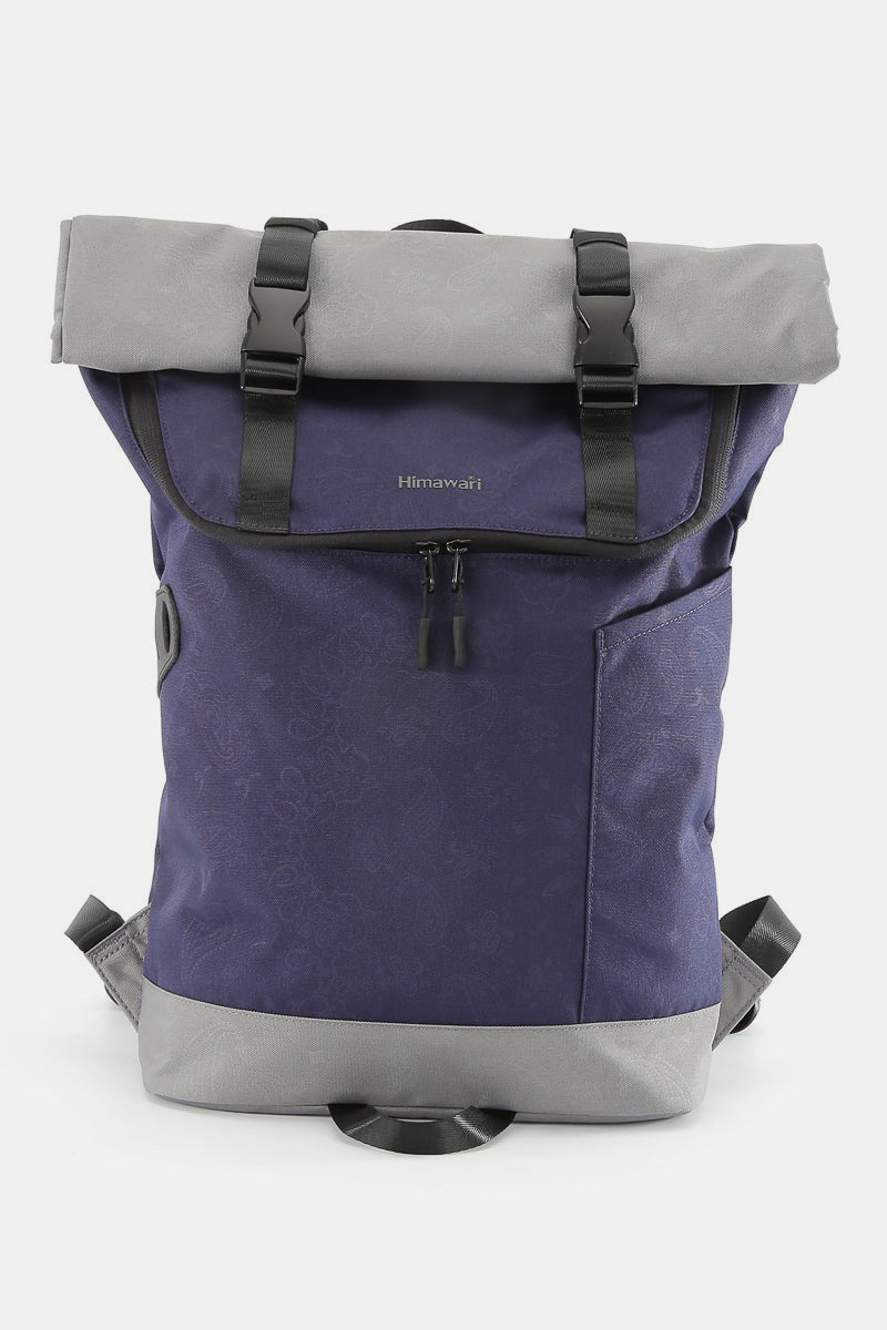Stylish Himawari Waterproof Canvas Backpack with Contrasting Colors