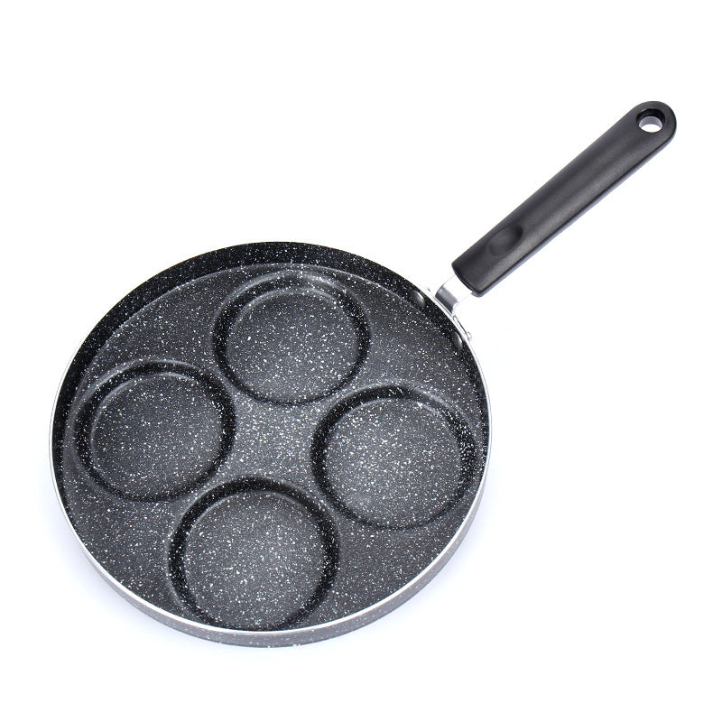 Nonstick 4-Cup Egg and Pancake Frying Pan for Gas Stove and Induction Cooker