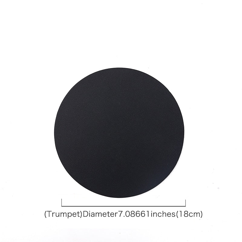 Insulating and Oil - Resistant PU Leather Placemats for Western Food Dining, Tableware Accessories, Bowl and Cup Coasters as Kitchen Decorations