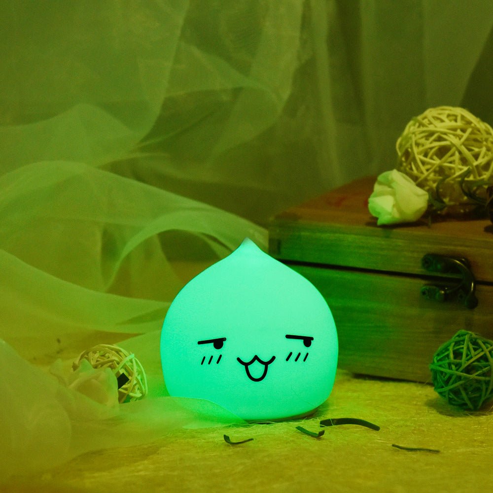 Customizable Free Star Adorable Colorful Rabbit-shaped Small Night Lamp as a Perfect Christmas Gift