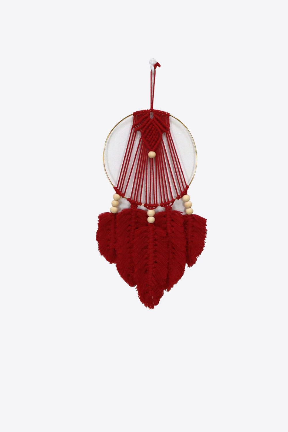 Handmade Feather Cotton Macrame Wall Hanging Decor for Home