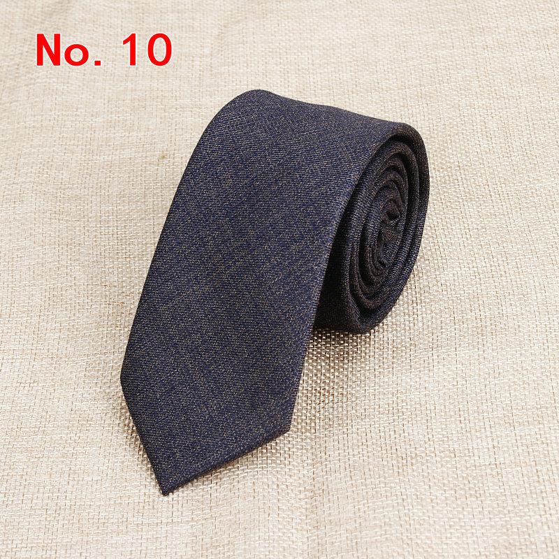 Stylish Men's Colorful Narrow Plaid Neckties Made of Cotton