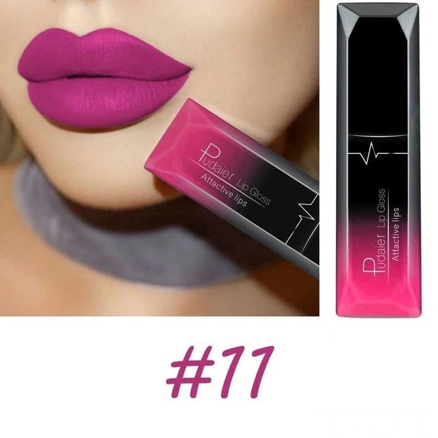 Long - lasting Waterproof Matte Lipstick with 21 Color Options