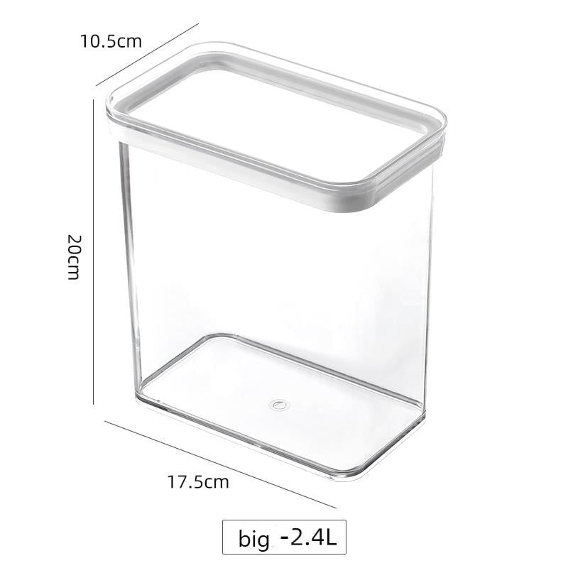Wall-Mounted Plastic Grains Storage Box with Shelf for Coffee, Cereals & Kitchen