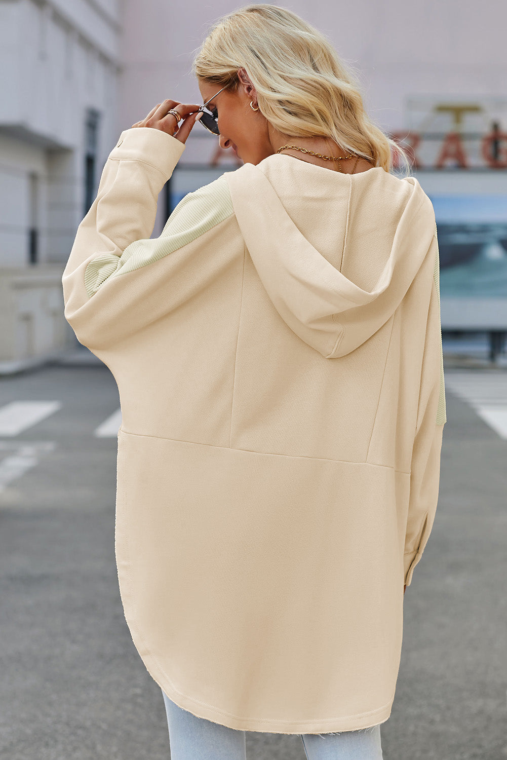 Casual Long Sleeve Buttoned Hoodie with Practical Pockets