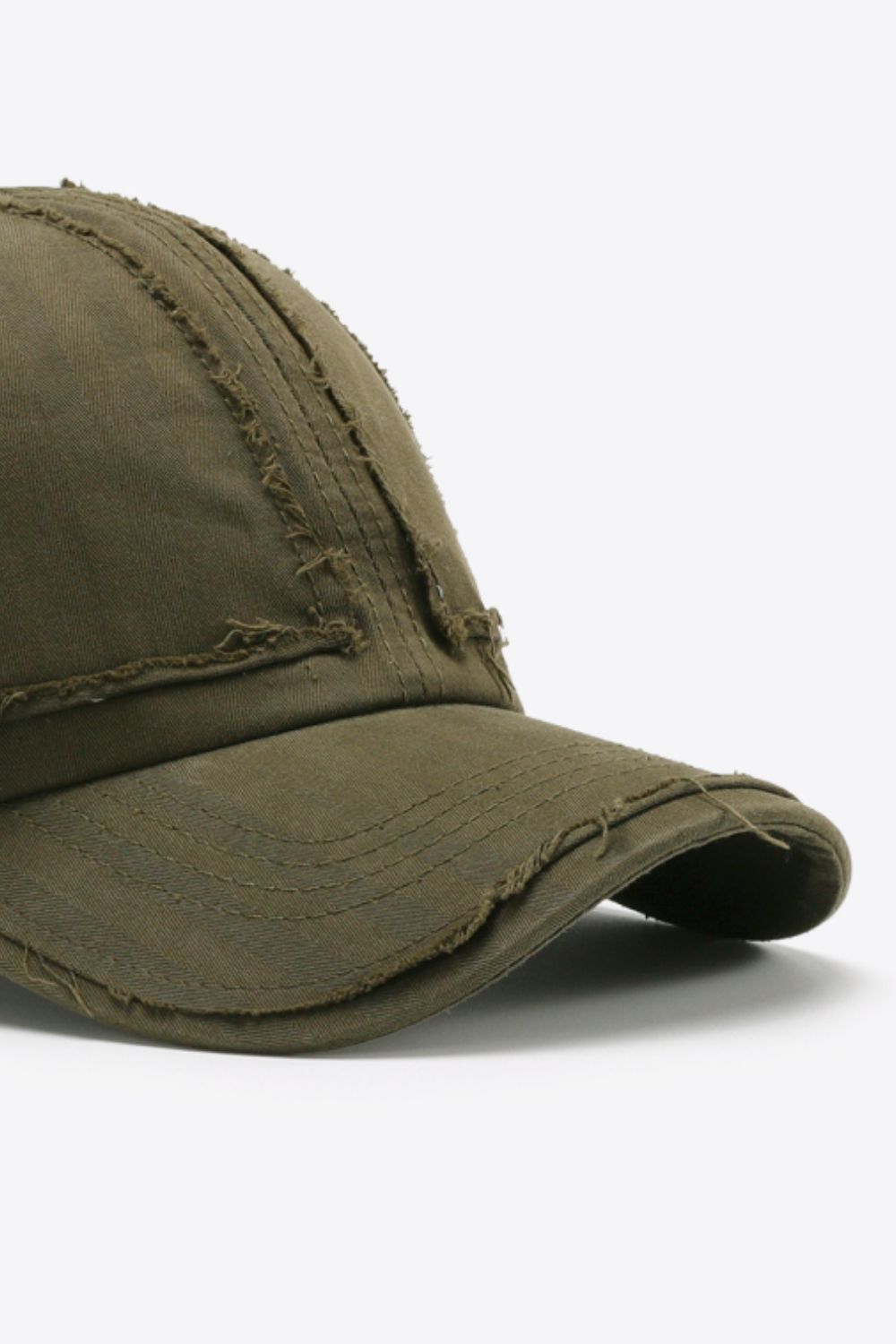 Fashionable Distressed Style Adjustable Cotton Baseball Cap for Everyday Wear
