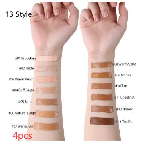 Oil - Controlling Liquid Makeup Foundation with 13 - Color Concealer