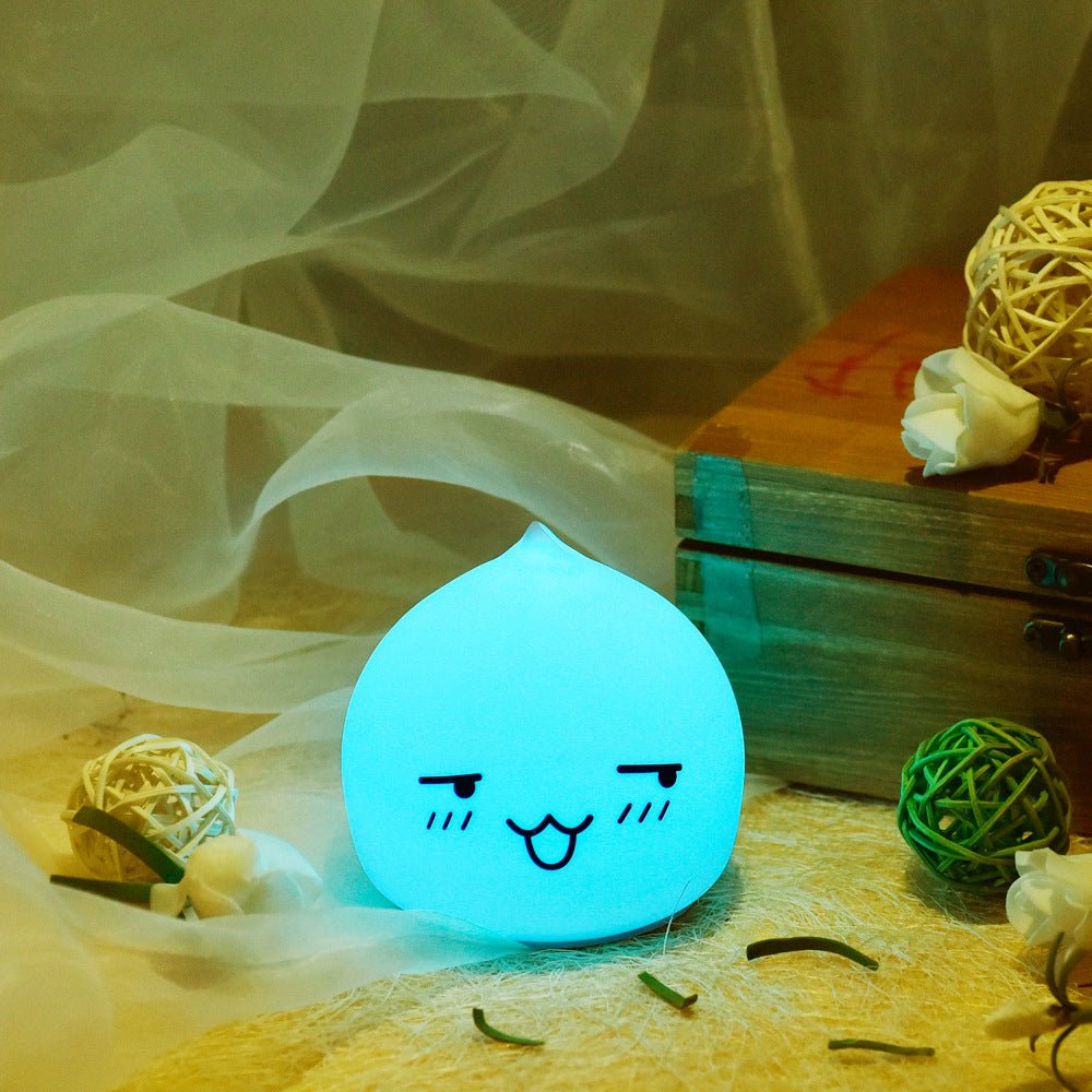 Customizable Free Star Adorable Colorful Rabbit-shaped Small Night Lamp as a Perfect Christmas Gift