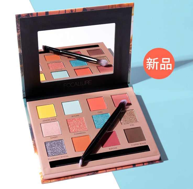 Focallure Glamorous 12 - Color Shining Eyeshadow Palette for Stunning Makeup