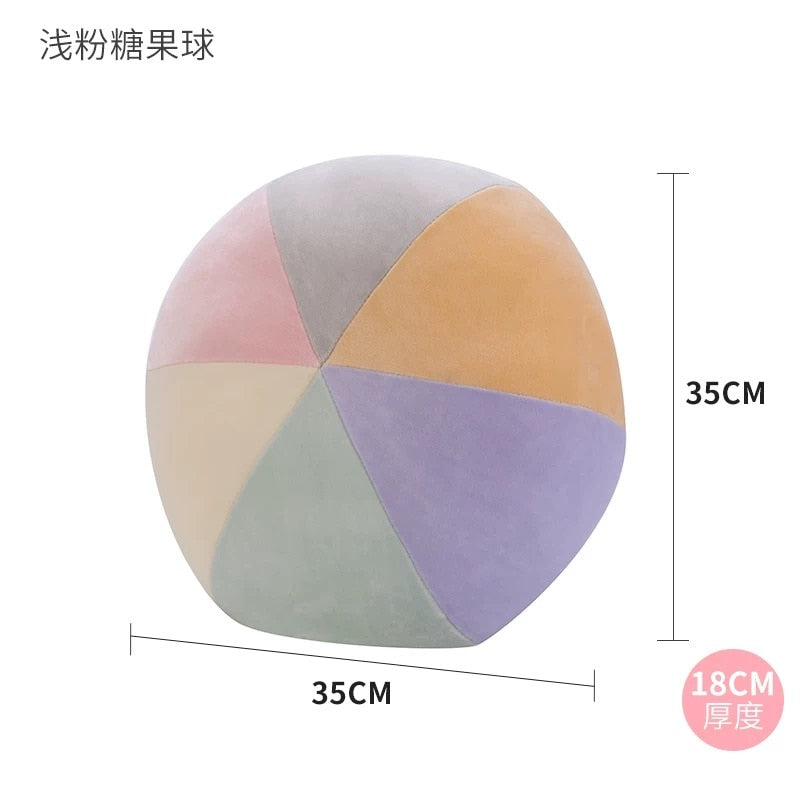 Instagram-Famous Candy-Colored Rainbow, Lucky Cloud, Star, and Moon Plush Throw Pillow for Sofa and Home Decoration with a Colorful Crown - Memorable Cushion