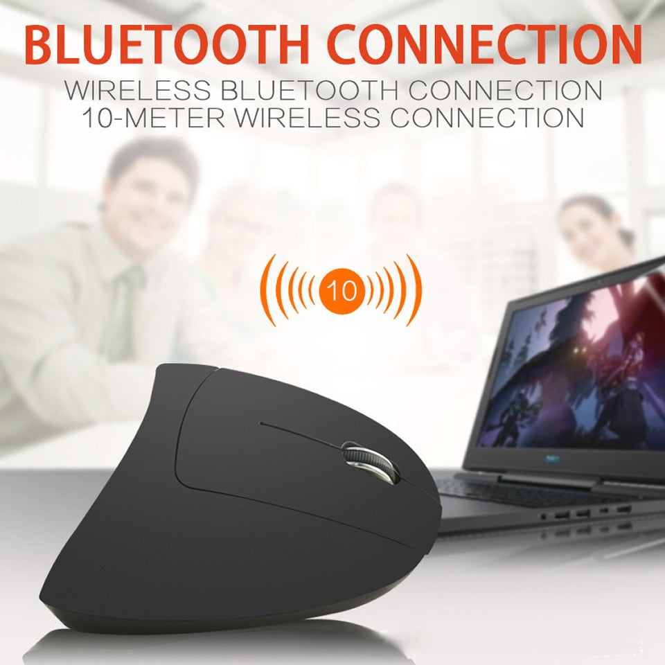 HKZA 1600 DPI Wireless Vertical Ergonomic Gaming Mouse for PC, Laptop, Office & Home