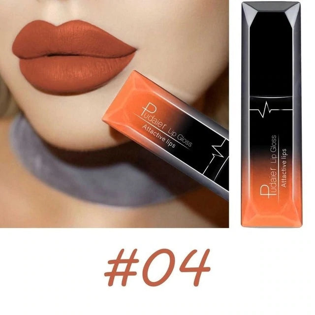 Long - lasting Waterproof Matte Lipstick with 21 Color Options