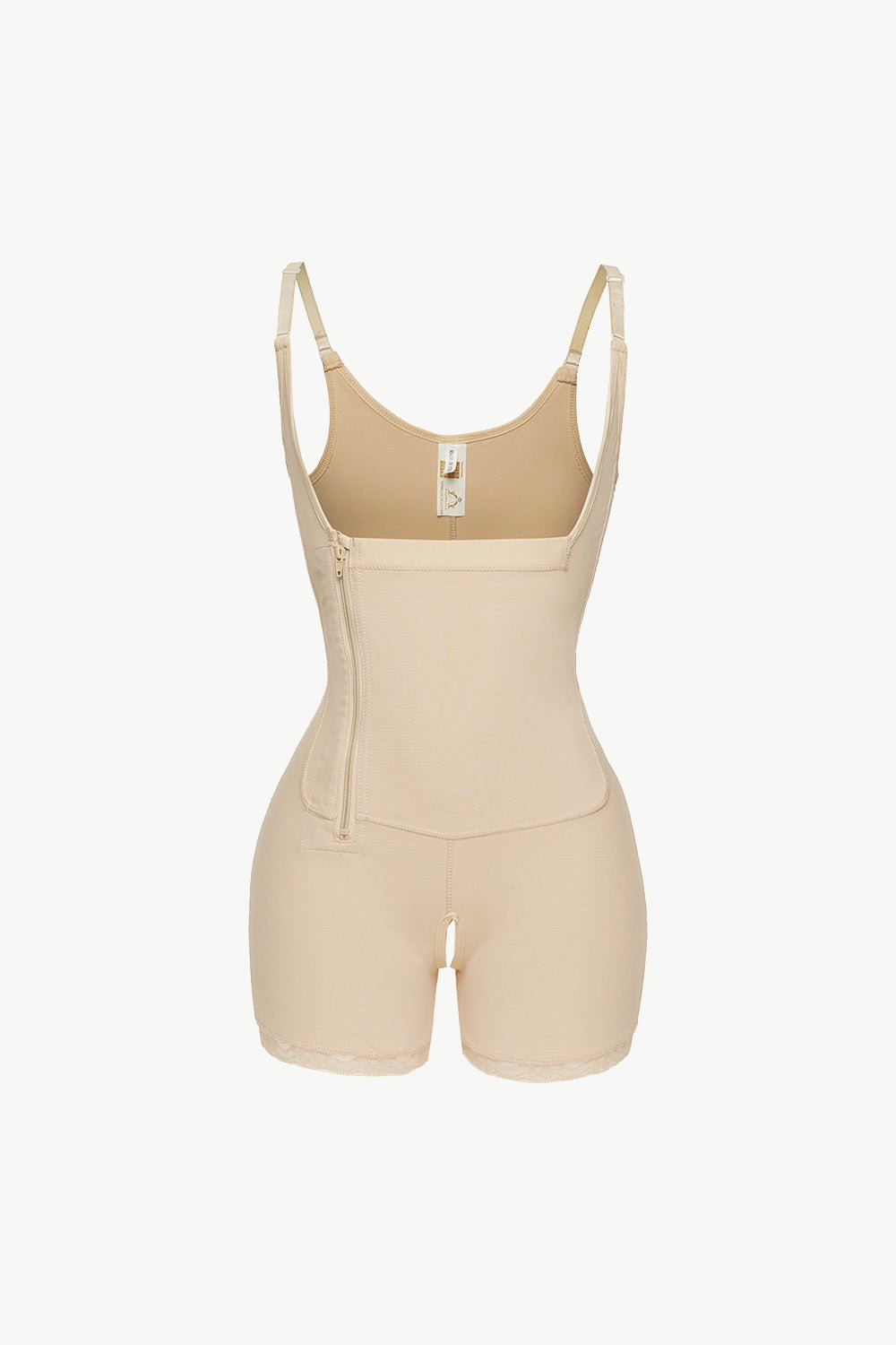 Full-Size Women's Under-Bust Shaping Bodysuit with Side Zipper