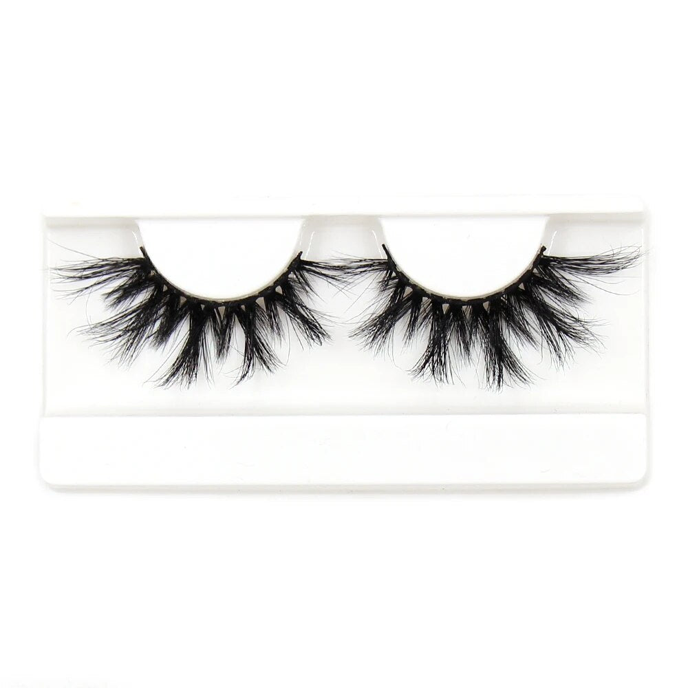 FOXESJI Premium 3D Mink False Eyelashes for Makeup - Thick, Cross - Volumed, Fluffy and Cruelty - Free Dramatic Eye Enhancements