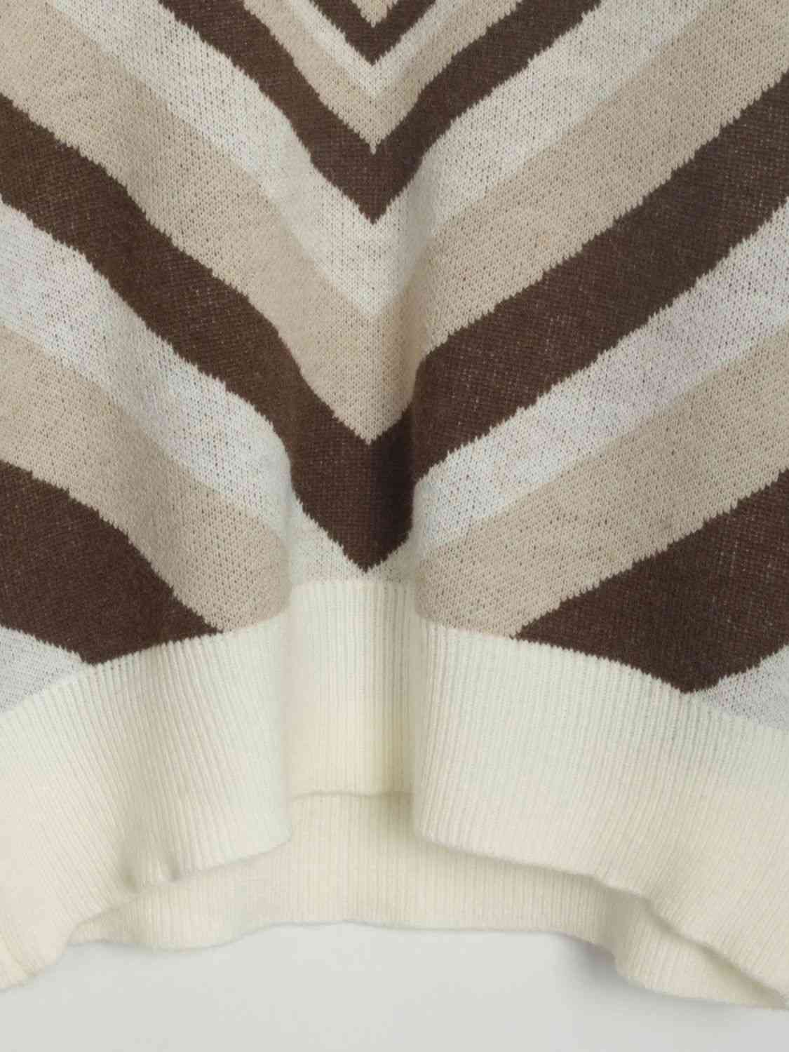 Long Printed Heart Casual Dropped Shoulder Sweater with Moderate Stretch