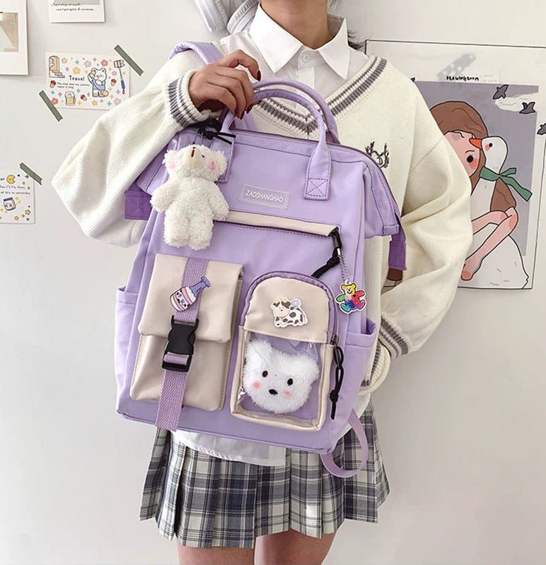 Wholesale Fashionable Multicolor Large-Capacity Geometric Backpack for Women