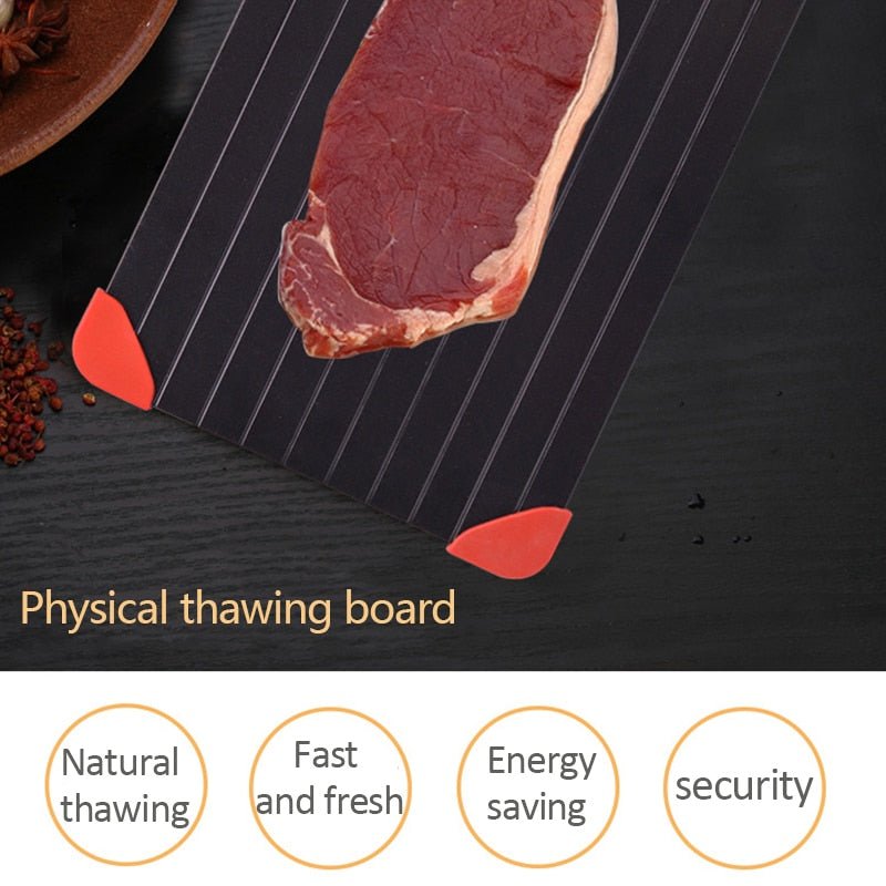 High - Efficiency Fast Defrosting Tray: A Must - Have Kitchen Gadget for Quick Thawing of Frozen Food like Meat, Fruit and More