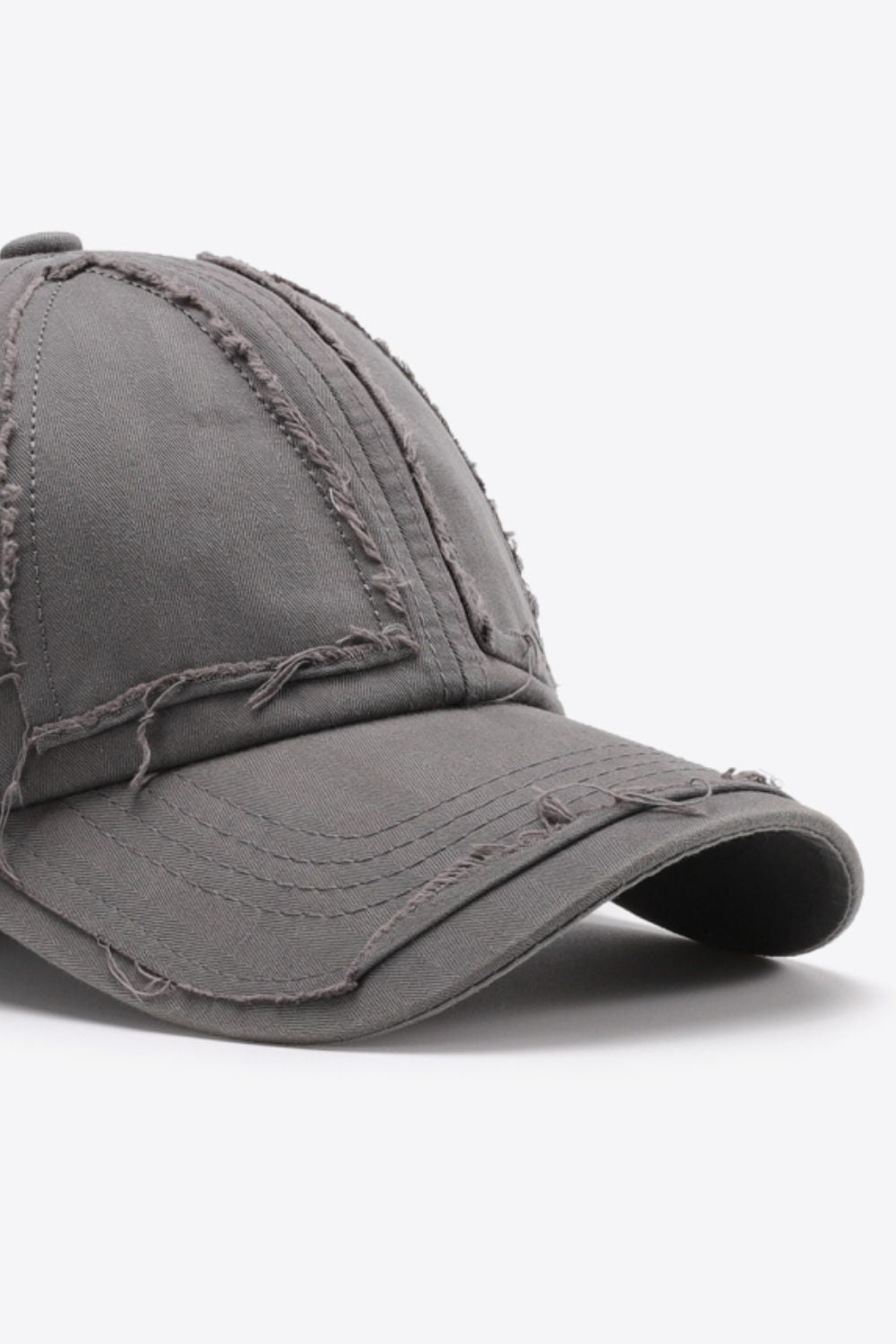 Fashionable Distressed Style Adjustable Cotton Baseball Cap for Everyday Wear