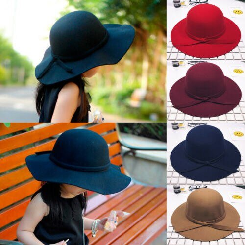 Stylish Cotton Blend Bowknot Hat for 2 - 8 Years Old Girls