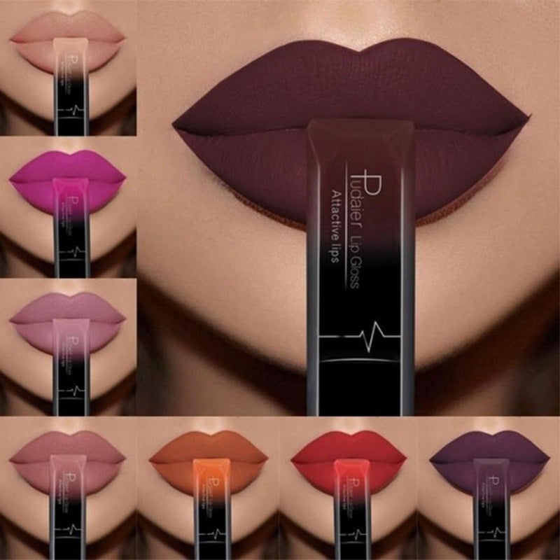 Long - lasting Waterproof Matte Lipstick with 21 Color Options