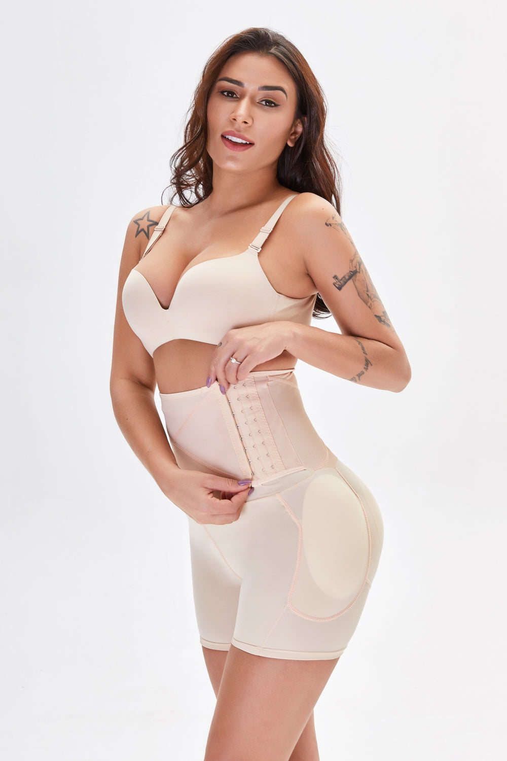 Full-Size, Minimalist Hip Lifting and Shaping Stretch Shorts