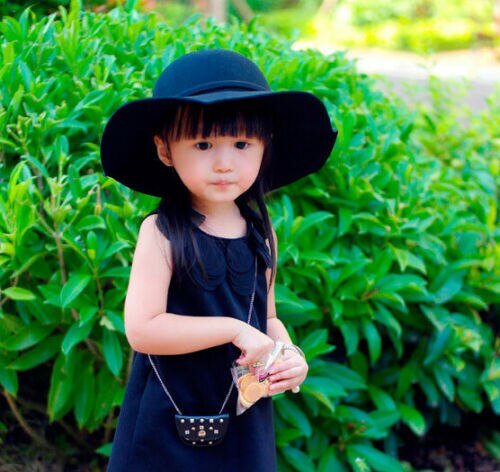Stylish Cotton Blend Bowknot Hat for 2 - 8 Years Old Girls